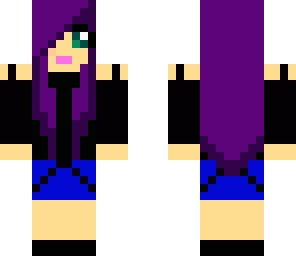 cute purple girl