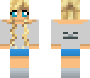 skeleton girl with blonde hair