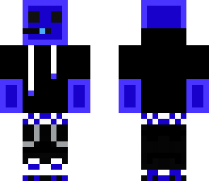 blue slime with hoodie