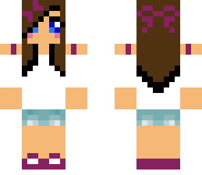 brunette girl with highlights