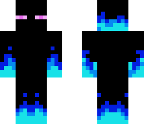 enderman on blue fire