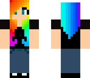 rainbow awesome hair