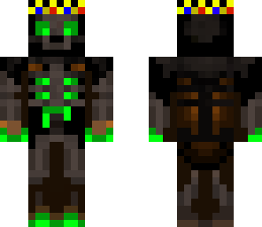 king green flamed skeleton