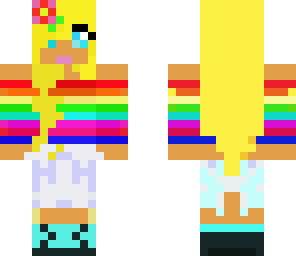 rainbow hawaiin girl yesy