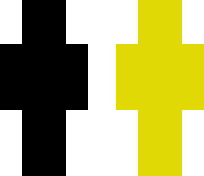 black and yellow