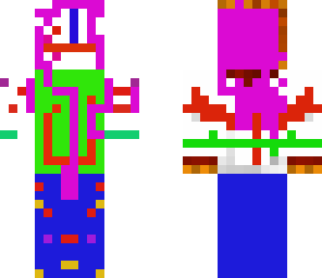 pink haired man