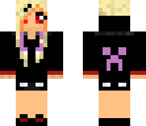 blonde vampire with hoodie
