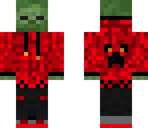 red hoodie zombie