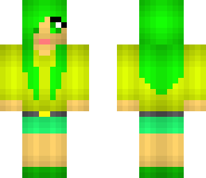 girl in green