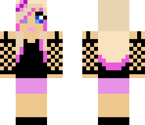 cute pink and black girl edited