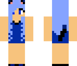 blue kitty girl