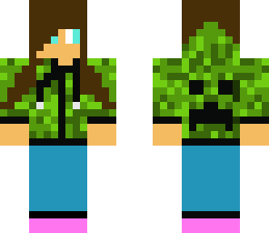 creeper girl hoodie