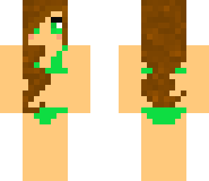 teal bikini girl