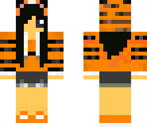 tiger girl with black hair