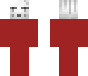 ghast with red and black