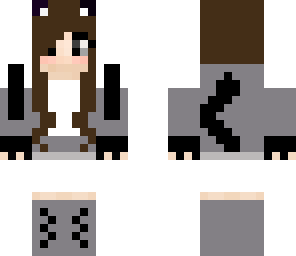 pretty cat girl with changes