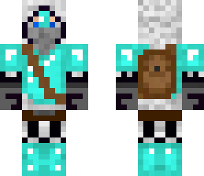 assassin with diamond armor and backpack
