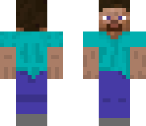 Steve Back To Front Minecraft Skin