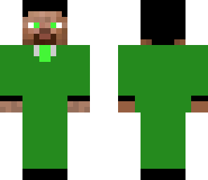 green steve in suit