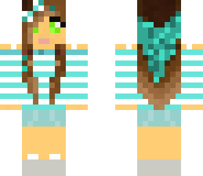 blue cute girl