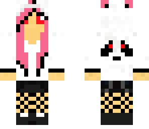 red eye panda jacket girl