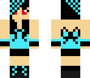red eye black and blue girl