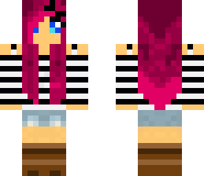 girl with pink hair