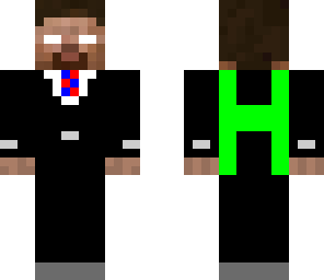 herobrine in a suit