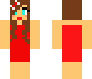 red dress