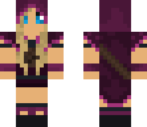 edited warrior girl skin