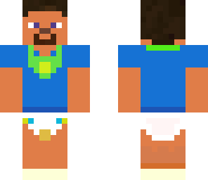 baby steve with dirt diaper
