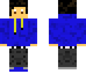blue hoodie boy