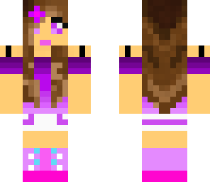 purple girl for spring