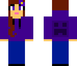 purple creeper hoodie
