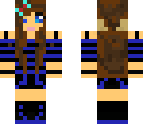blue girl skin
