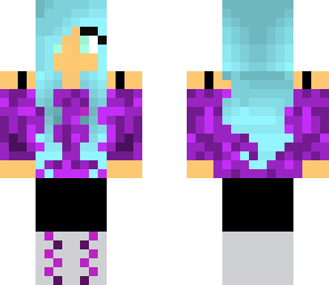 purple dot girl