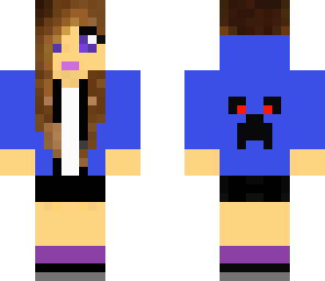 blue creeper hoodie