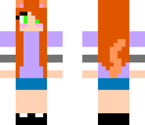 orange haired kitty girl