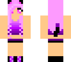 pink kitty shaded girl