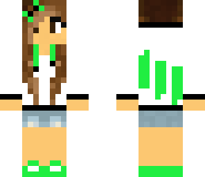 green skrillex girl