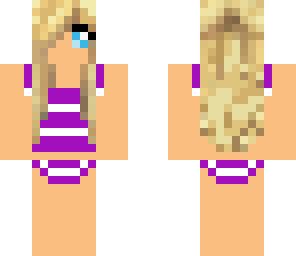 striped swimming suit
