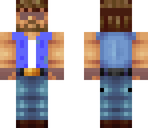 chuck norris wearing goggles and gloves