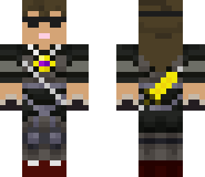 skydoesminecraft girl with butter sword