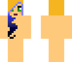 blue hair girl base
