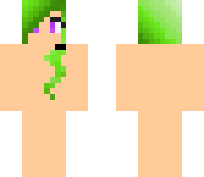 green shimer ponytail base