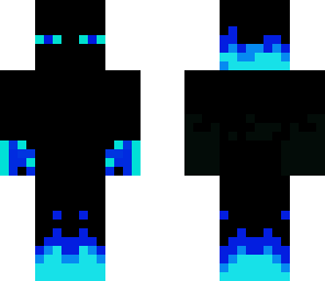 blue flaming enderman