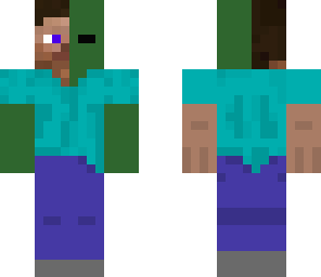 half  steve half zombie