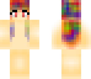 rainbow hair girl base