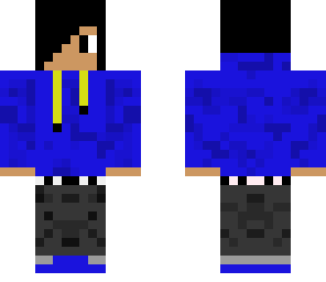 blue hoddie boy
