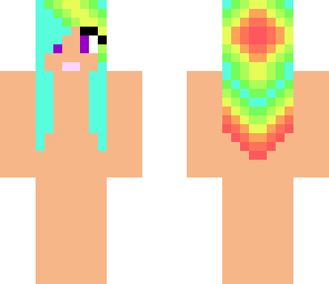 rainbow hair girl base